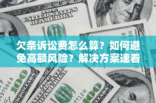济南欠条诉讼费怎么算？如何避免高额风险？解决方案速看！