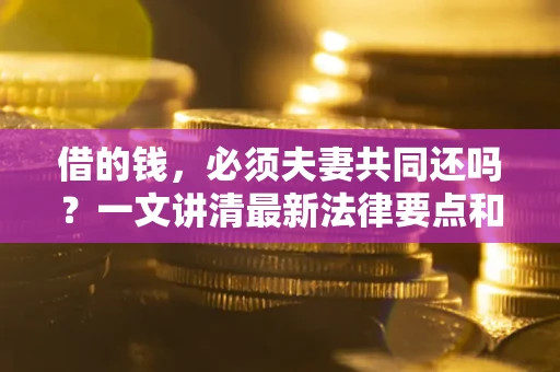 济南借的钱，必须夫妻共同还吗？一文讲清最新法律要点和避坑指南