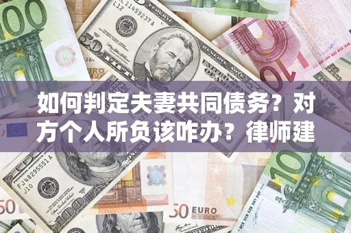 济南如何判定夫妻共同债务？对方个人所负该咋办？律师建议