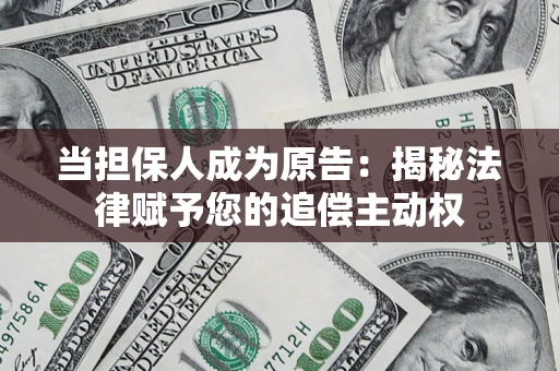 济南当担保人成为原告：揭秘法律赋予您的追偿主动权