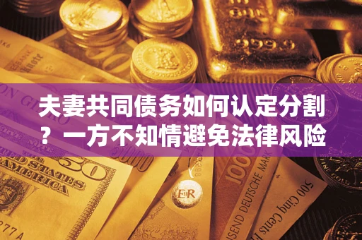 济南夫妻共同债务如何认定分割？一方不知情避免法律风险必看！